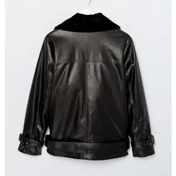 The Drop Women's Cavalla Vegan Leather Moto Jacket Beautiful Style