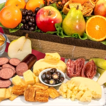 Happy Holidays Sweet & Savory Gift Basket for All Occasions