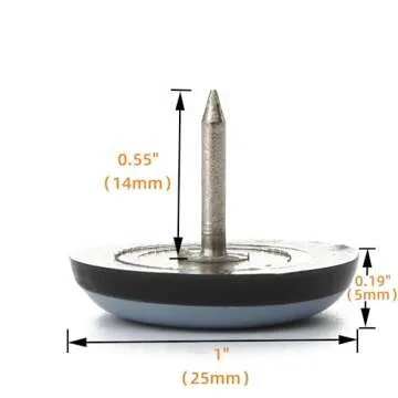 Nail on Furniture Sliders 24 Pack - Move Furniture Easily