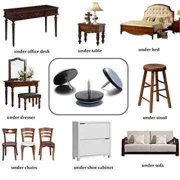 Nail on Furniture Sliders 24 Pack - Move Furniture Easily