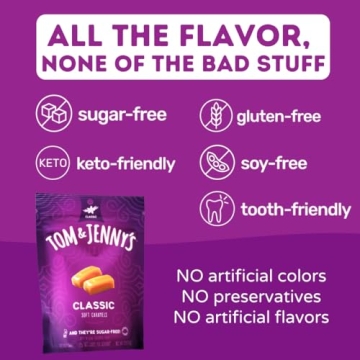 Sugar Free Soft Caramels with Sea Salt & Vanilla 1 Pack