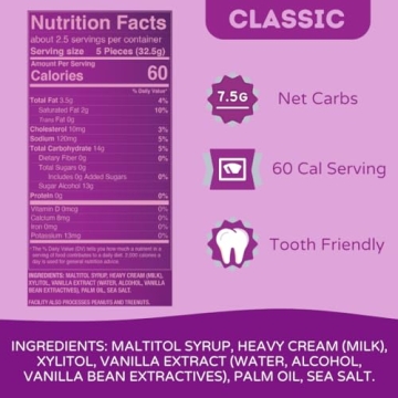 Sugar Free Soft Caramels with Sea Salt & Vanilla 1 Pack