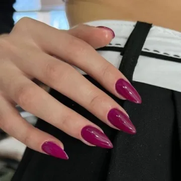 Berry Purple Medium Almond Press on Nails for Women