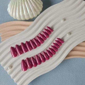 Berry Purple Medium Almond Press on Nails for Women