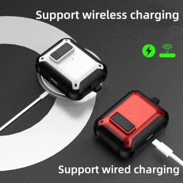 4 in 1 Lock Case for AirPods Pro 3 with Keychain