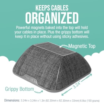 Smartish Magnetic Cord Holder - Cable Wrangler Organizer