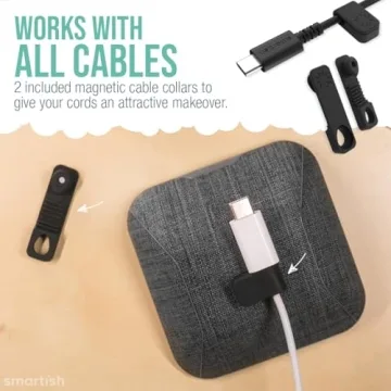 Smartish Magnetic Cord Holder - Cable Wrangler Organizer