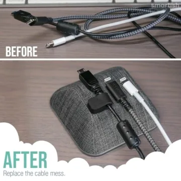 Smartish Magnetic Cord Holder - Cable Wrangler Organizer