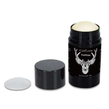 Tattoo Balm for Before, During, After Tattoos, Old Tattoo Renew Cream, Microblading Aftercare Ointment, Promotes Healing, Enhances Colors, Repair Cream Gel, Natural Without Irritation, 2.6 oz;