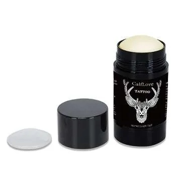 Tattoo Balm for Before, During, After Tattoos, Old Tattoo Renew Cream, Microblading Aftercare Ointment, Promotes Healing, Enhances Colors, Repair Cream Gel, Natural Without Irritation, 2.6 oz;