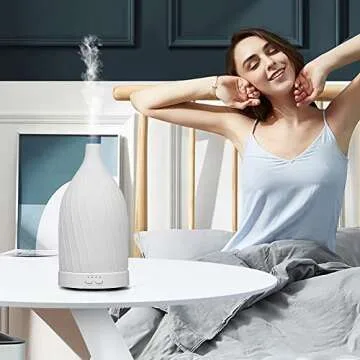 XIHADA Ceramic Essential Oil Diffuser for Home Aromatherapy