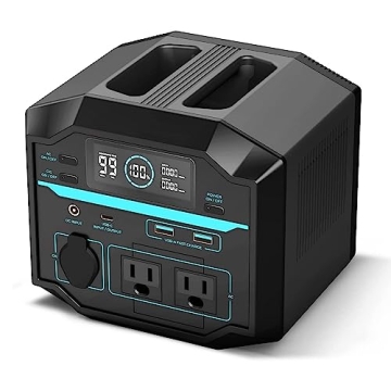 Renogy Portable Power Station Camping 222Wh Fast Charging, 60W USB-C, Lightweight Solar Generator fo...