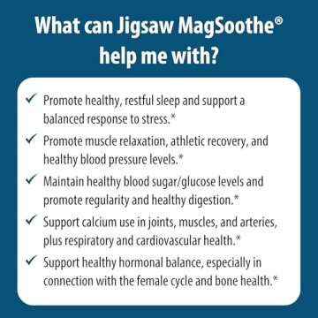 Jigsaw Health MagSoothe | Fast-Acting, Calming Magnesium Glycinate Powder Supplement | Raspberry Lemonade Flavor | 60 Servings (Packets)