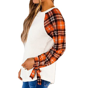 Famulily Women's Plaid Print T-Shirt Comfortable & Stylish