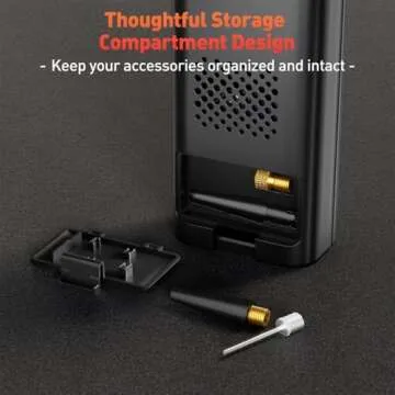 Tire Inflator Portable Air Compressor - Air Pump for Car Tires Dual Mode 9000mAh & 12V DC, 150PSI Electric Bike Tire Pump with Pressure Gauge for Bicycle Motorcycle Ball - Cordless, Auto Shutoff