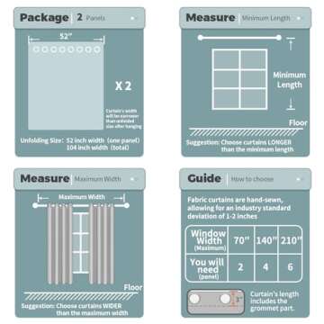 BGment 108 Inches Long 2 Panels Curtains for Living Room, Faux Linen Light Filtering Privacy Textured Burlap Window Curtains & Drapes, Grommet Farmhouse Curtains, Each Panel 52 Inch Wide