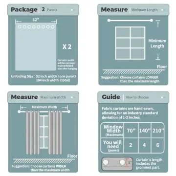 BGment 108 Inches Long 2 Panels Curtains for Living Room, Faux Linen Light Filtering Privacy Textured Burlap Window Curtains & Drapes, Grommet Farmhouse Curtains, Each Panel 52 Inch Wide