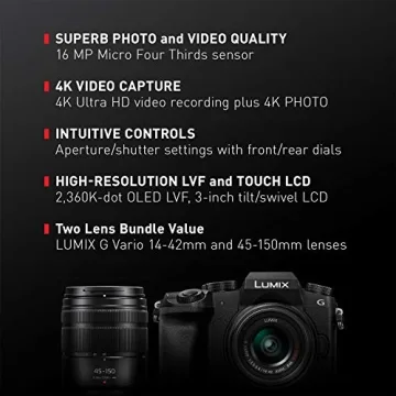 Panasonic Lumix G7 4K Digital Mirrorless Camera Bundle