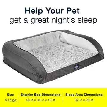 Serta Orthopedic Foam Quilted Dog Bed for Ultimate Comfort
