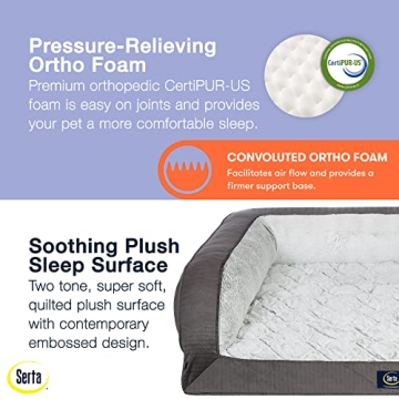 Serta Orthopedic Foam Quilted Dog Bed for Ultimate Comfort