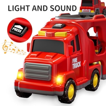 TEMI Toddler Truck 7-in-1 Friction Toy Vehicle for Kids