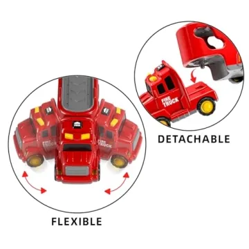 TEMI Toddler Truck 7-in-1 Friction Toy Vehicle for Kids