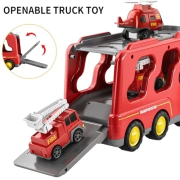 TEMI Toddler Truck 7-in-1 Friction Toy Vehicle for Kids