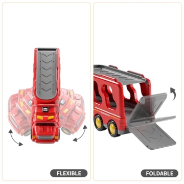 TEMI Toddler Truck 7-in-1 Friction Toy Vehicle for Kids