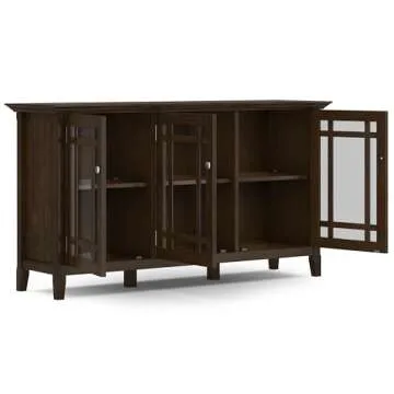 Stylish SIMPLIHOME Bedford 62" Storage Cabinet