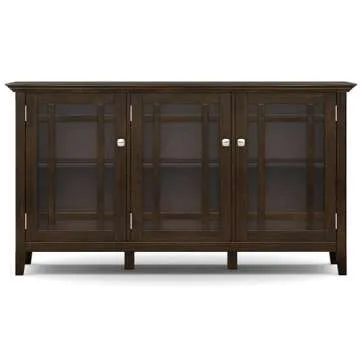 Stylish SIMPLIHOME Bedford 62" Storage Cabinet