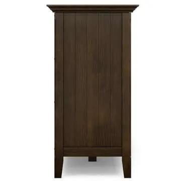 Stylish SIMPLIHOME Bedford 62" Storage Cabinet