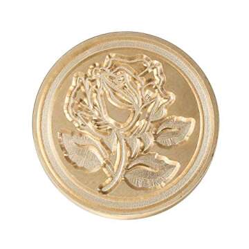 Yoption Romance Rose Wax Seal Stamp for Invitations and Crafts