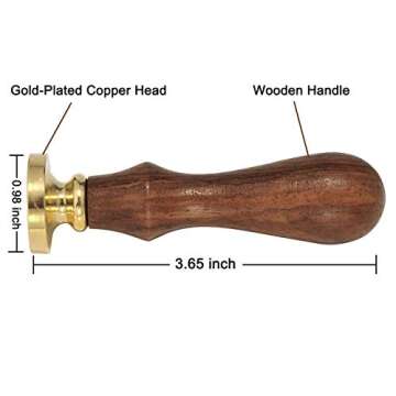 Yoption Romance Rose Wax Seal Stamp for Weddings and Crafts