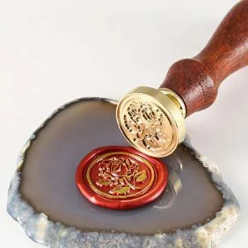 Yoption Romance Rose Wax Seal Stamp for Weddings and Crafts