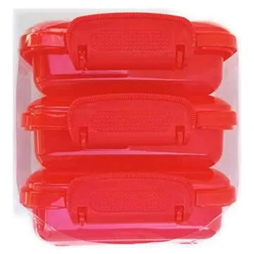 NADOBA Mini Lock-Top Snack Containers set of 6 colors may vary