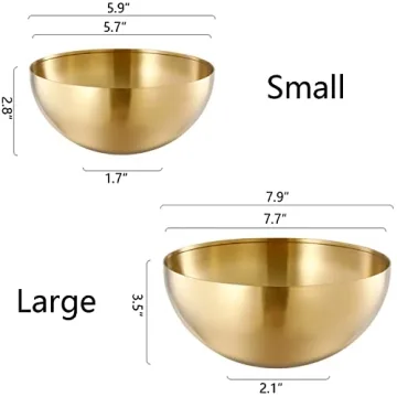 Dadamong Stainless Steel Bowls Set for Cooking and Serving