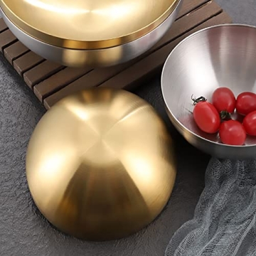 Dadamong Stainless Steel Bowls Set for Cooking and Serving