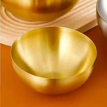 Dadamong Stainless Steel Bowls Set for Cooking and Serving
