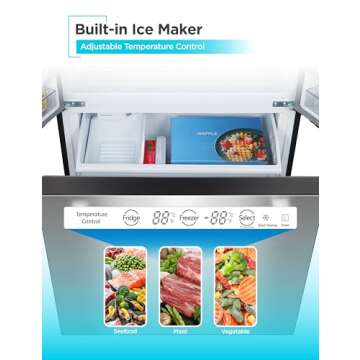 BLACK+DECKER French Door Refrigerator with Ice Maker