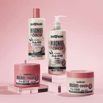 Soap & Glory Magnifi-Coco Body Butter - Coconut Body Moisturizer with Vitamin A, Shea Butter & Rose Canina Fruit Oils - Rich Moisturizing Cream for Dehydrated Skin (300ml)