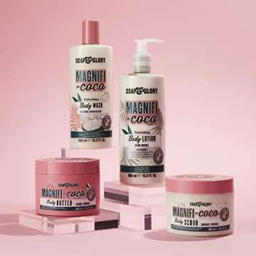 Soap & Glory Magnifi-Coco Body Butter - Coconut Body Moisturizer with Vitamin A, Shea Butter & Rose Canina Fruit Oils - Rich Moisturizing Cream for Dehydrated Skin (300ml)