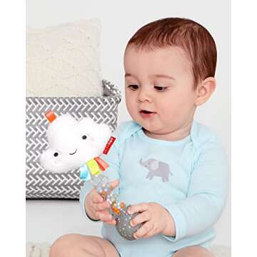 Skip Hop Baby Rattle, Silver Lining Cloud Rainstick