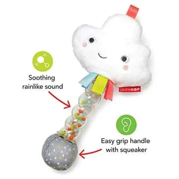 Skip Hop Baby Rattle, Silver Lining Cloud Rainstick