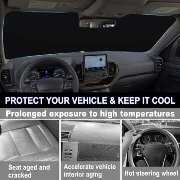 Windshield Sun Shade for Ford Bronco Sport UV Protection