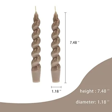 Elegant Spiral Taper Candles for Home and Events