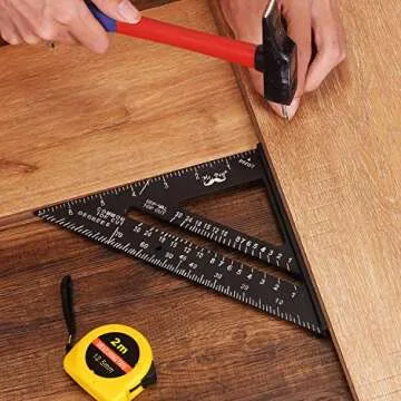 Mr. Pen- Rafter Square, Metal Square, 7 Inch, Carpenters Square, Square Tool, Metal Square Ruler, Carpentry Squares, Woodworking Square, Square Angle Tool, Aluminum Rafter Square, Carpenter Square