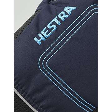 Hestra Baby Zip Long Mitt (Child 1-9yrs) | Waterproof, Insulated Mittens for Toddlers & Kids for Winter & Playing in The Snow - Dark Navy - 4