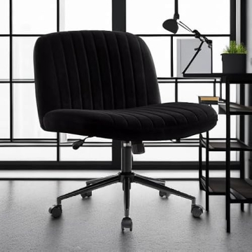 IWMH Armless Wide Seat Office Chair for Home and Office