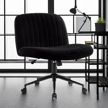 IWMH Armless Wide Seat Office Chair for Home and Office