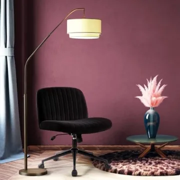 IWMH Armless Wide Seat Office Chair for Home and Office